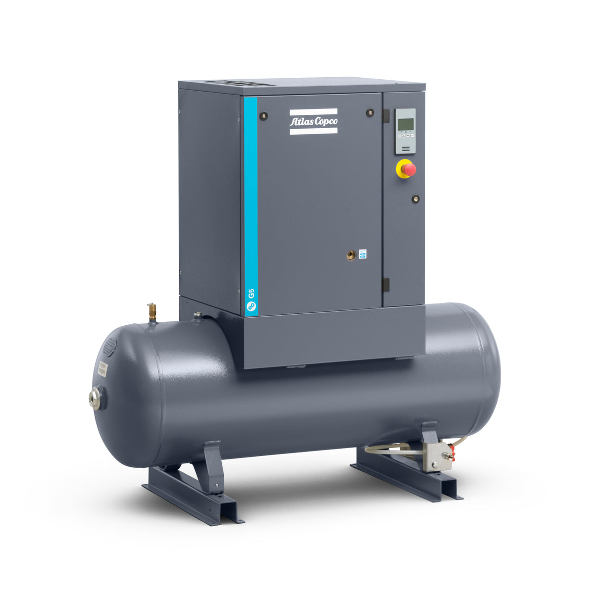 Atlas Copco G5 FF 5.5kW air compressor with dryer (10 bar)
