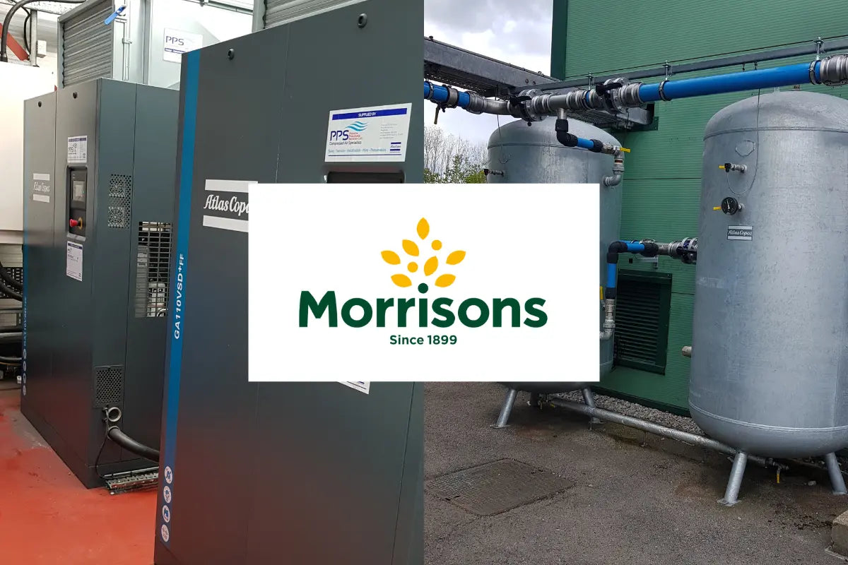 Morrisons Gadbrook increase resilience, energy efficiency and capacity with a new compressed air system